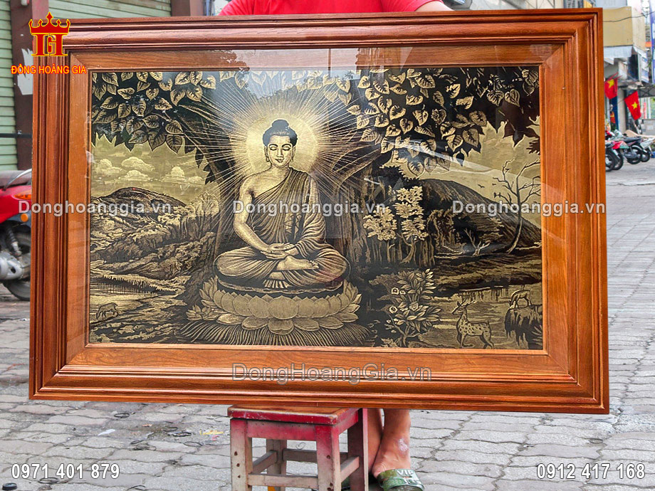 Đồng Hoàng Gia là địa chỉ chế tác tranh Đức Phật ngồi dưới gốc cây uy tín